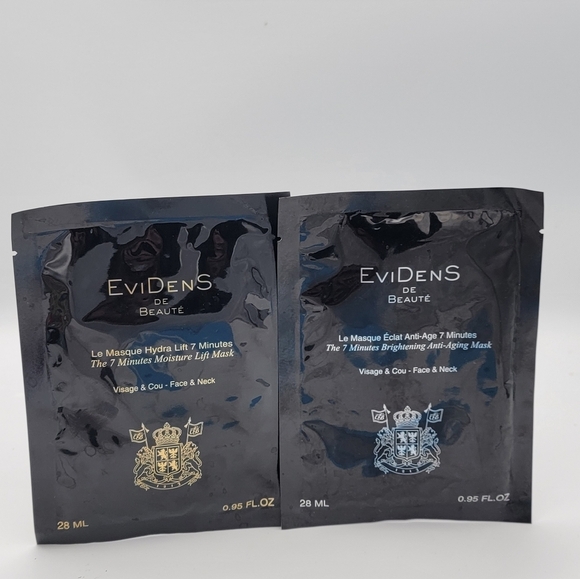 Face Mask, EviDenS de Beaute X 2, THE 7 MINUTES MOISTURE LIFT Mask, New - Picture 1 of 6